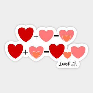 Love math, announce a pregnancy, funny baby reveal Sticker